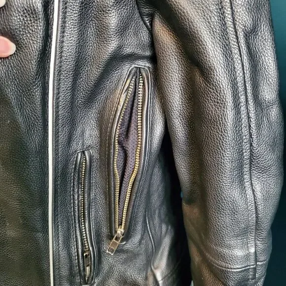 Heavy-duty Leather Jacket w/removable liner! Women's XS - Picture 6 of 9